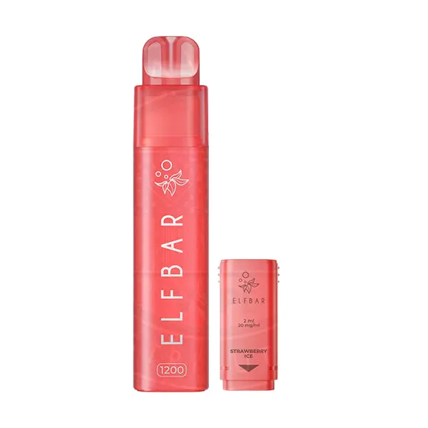 Red Edition Elf Bar 1200 Prefilled Pod Vape Kit 